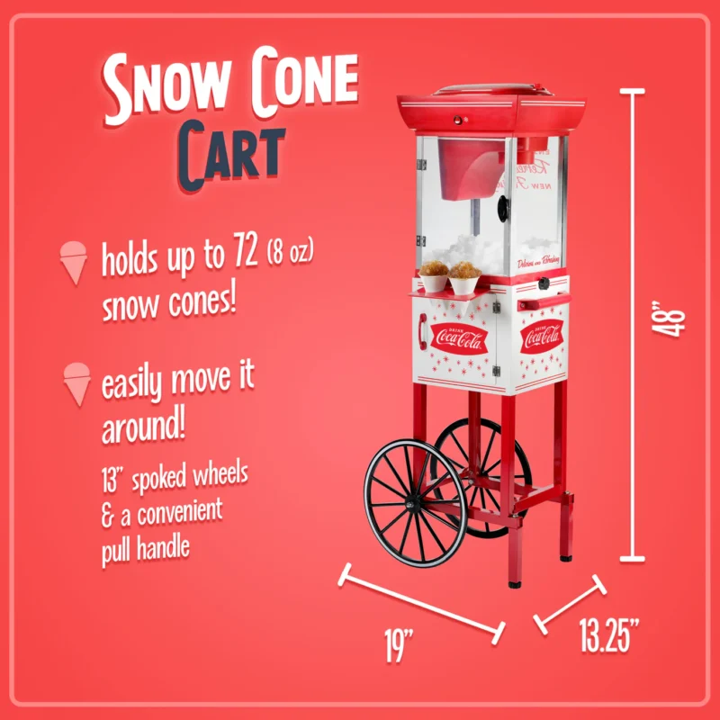 Coca-Cola 48-Inch Snow Cone Cart